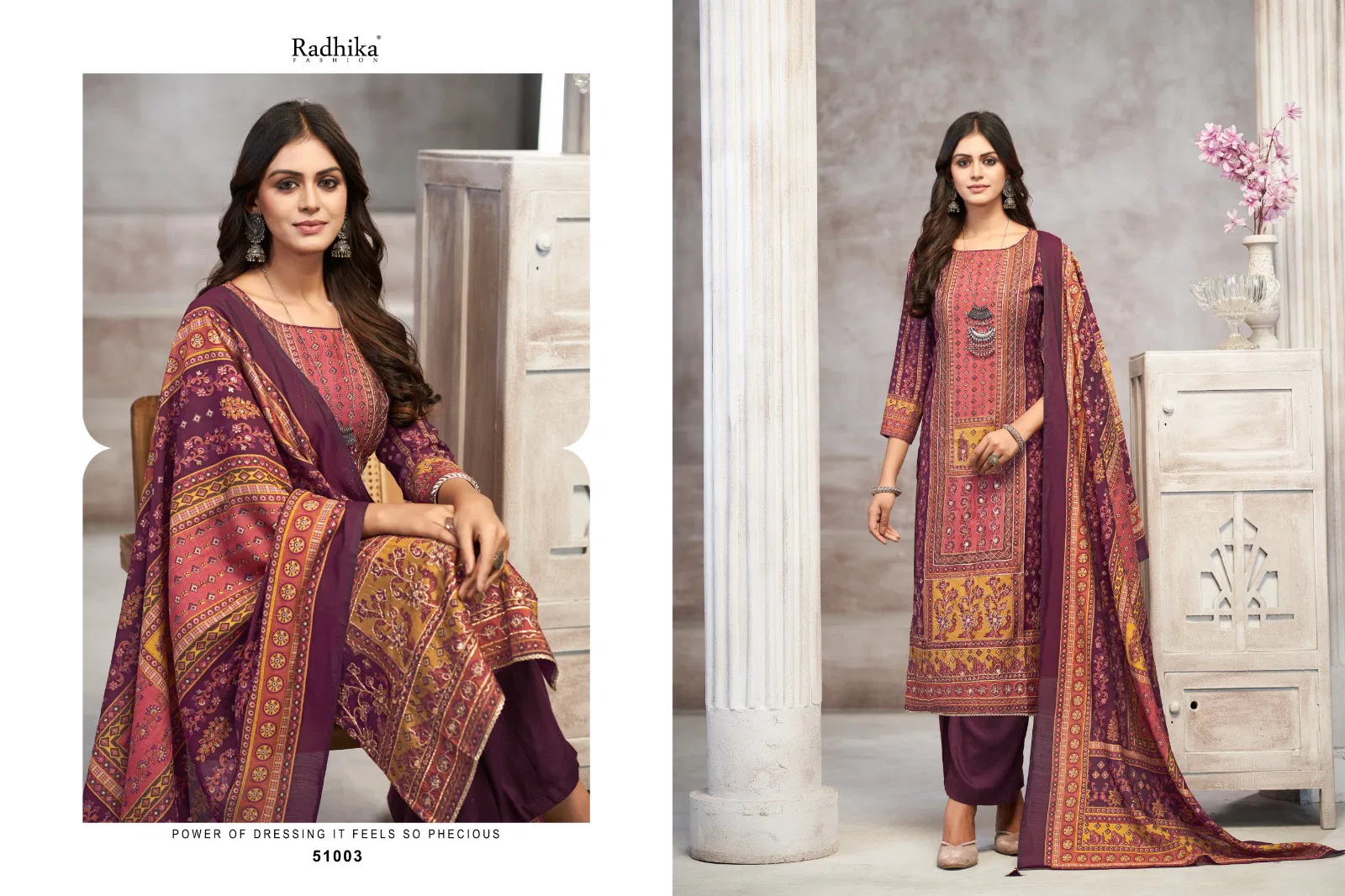 Beauty Silk By Radhika Azara Modal Dress Material Wholesalers In Delhi